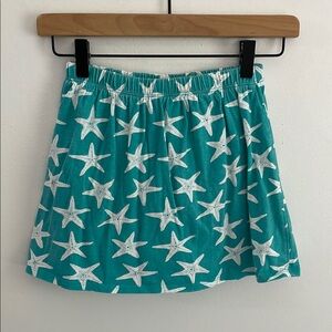 Gymboree Starfish Print Teal Skort Size 8